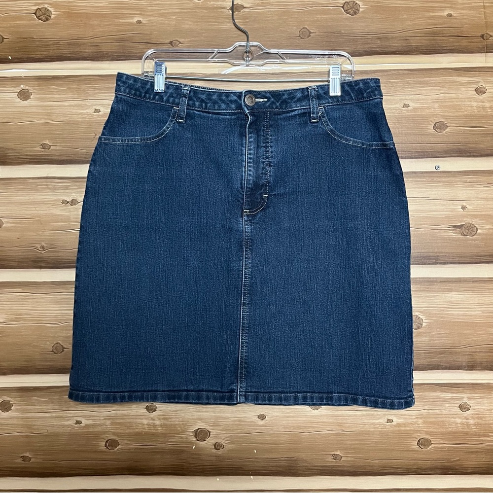 5/$25 Riders by indigo women midi jeans skirt size‎ 16 M
